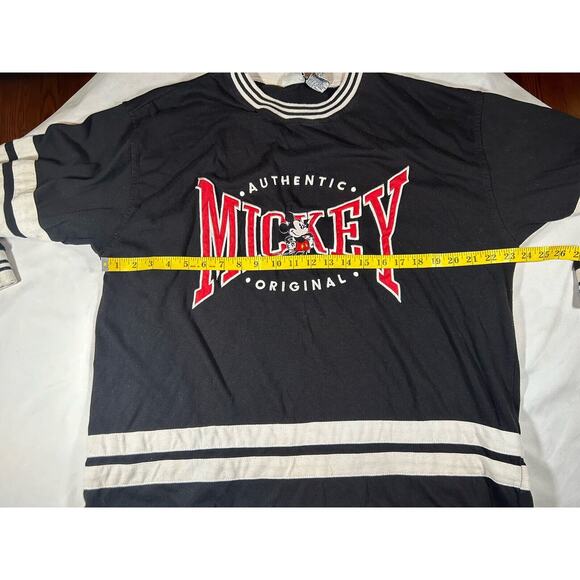 Vintage Mickey & Co. Hockey Style Sweatshirt Mens Size XL Black White Embroidery - Picture 7 of 9